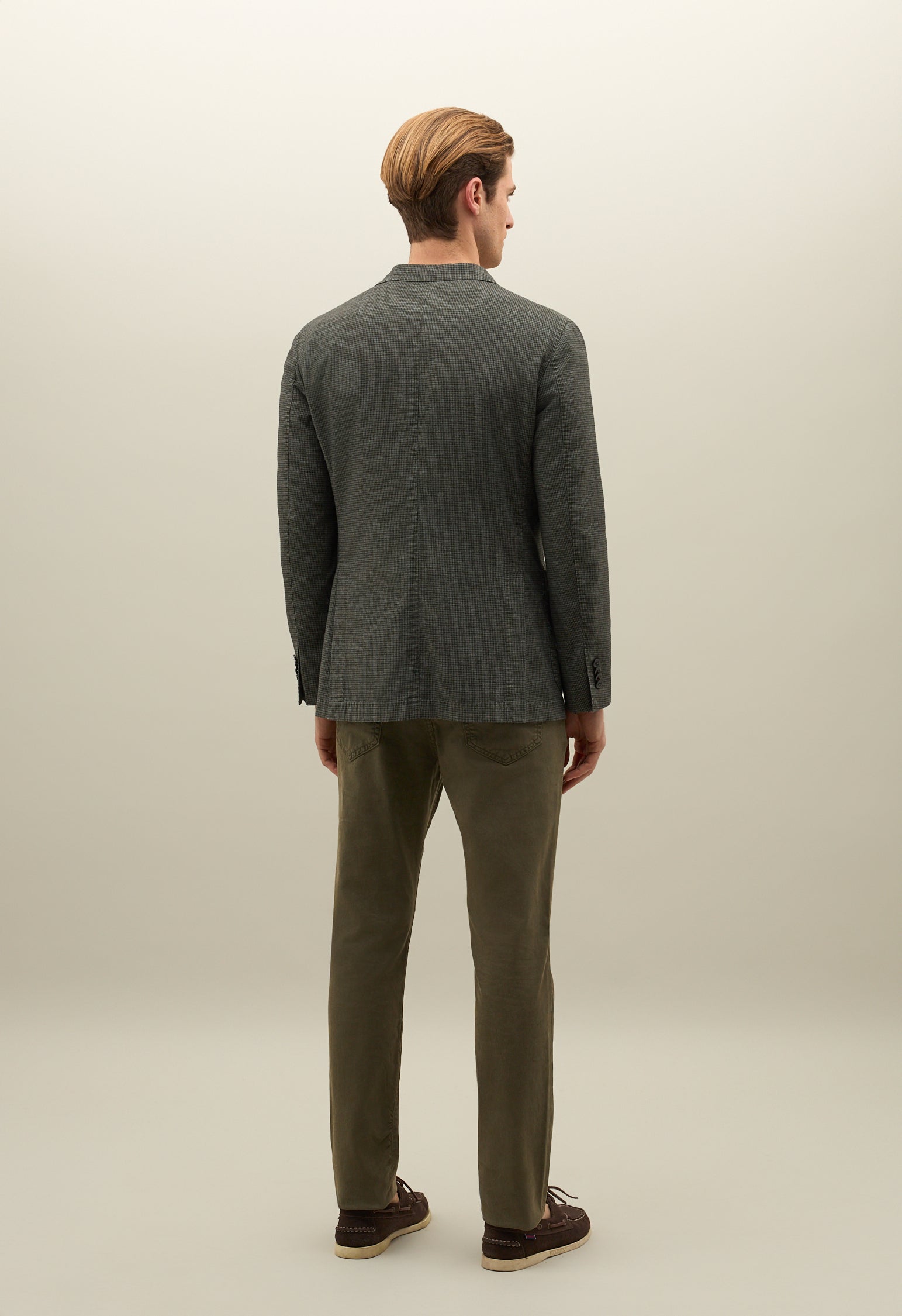 Green Garment Dyed Blended Cotton K-Jacket