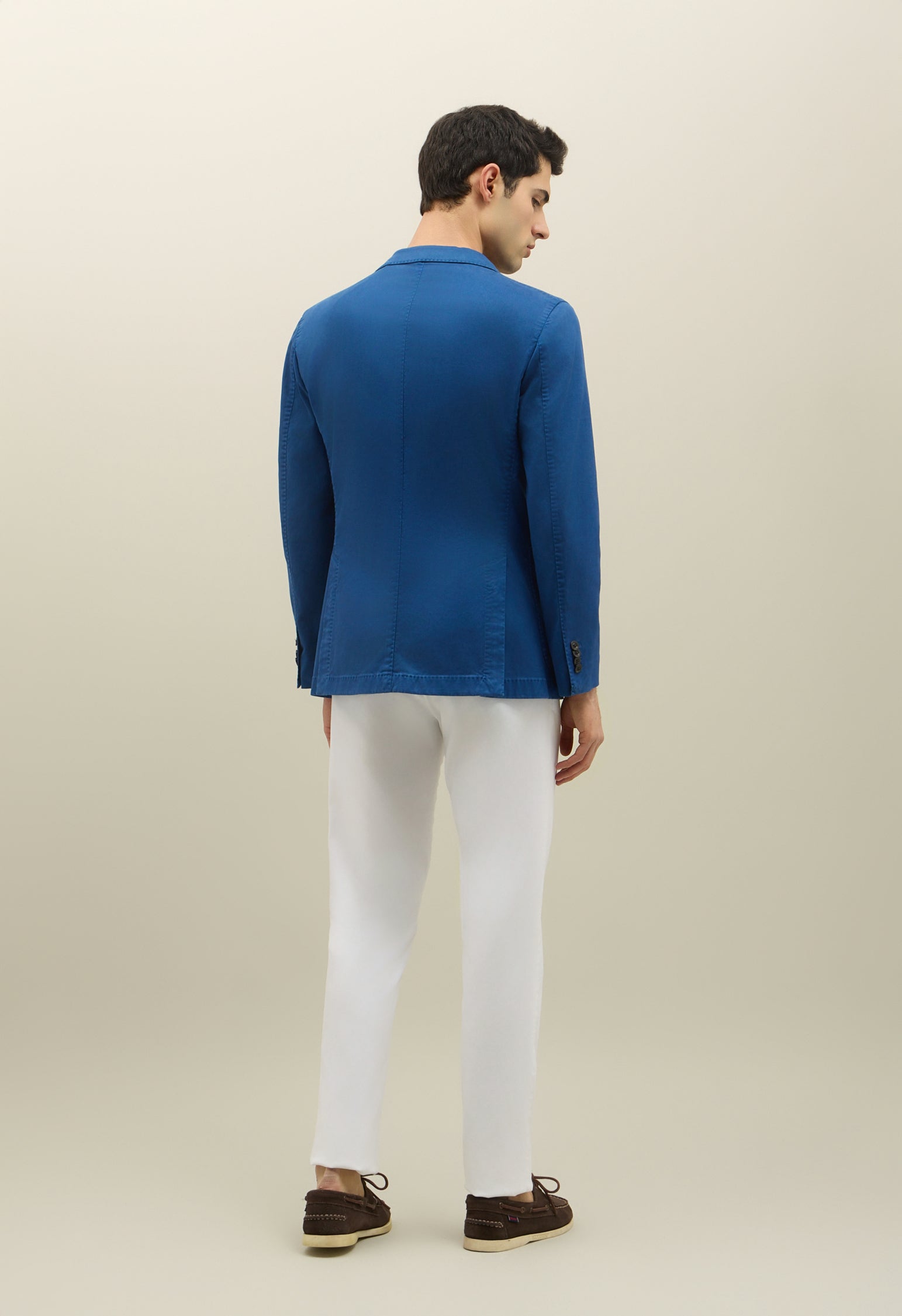Blue Garment Dyed Cotton Tencel K-Jacket