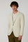 Beige Garment Dyed Stretch Cotton K-Jacket
