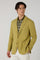 Green Garment Dyed stretch Cotton K-Jacket