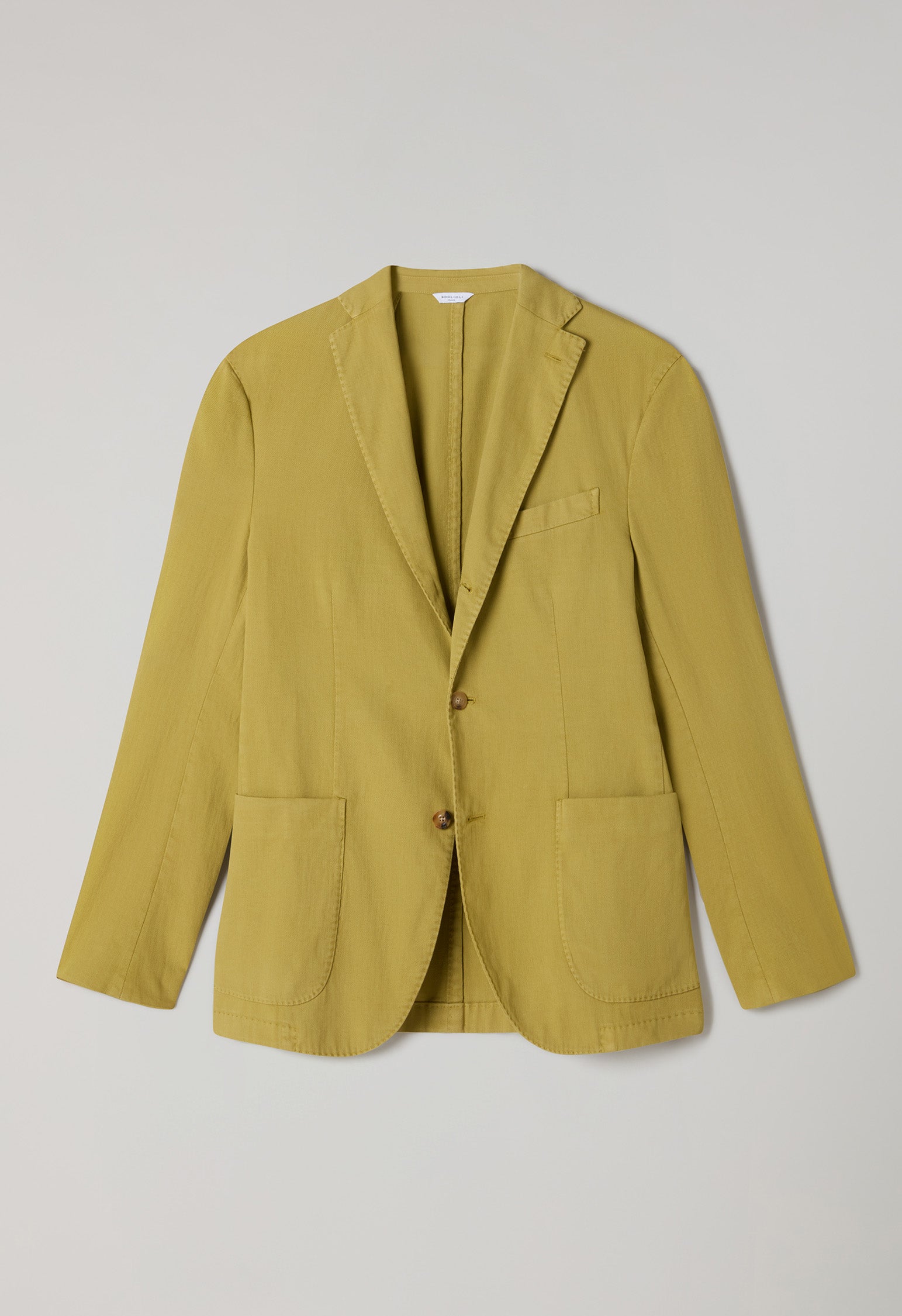 Green Garment Dyed stretch Cotton K-Jacket