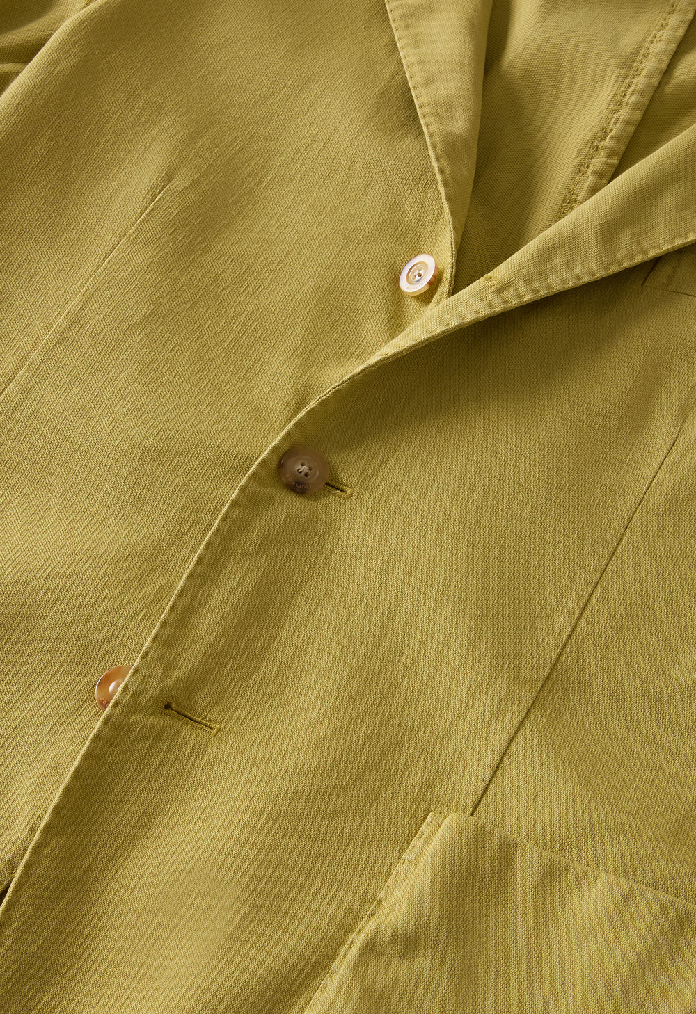 Green Garment Dyed stretch Cotton K-Jacket