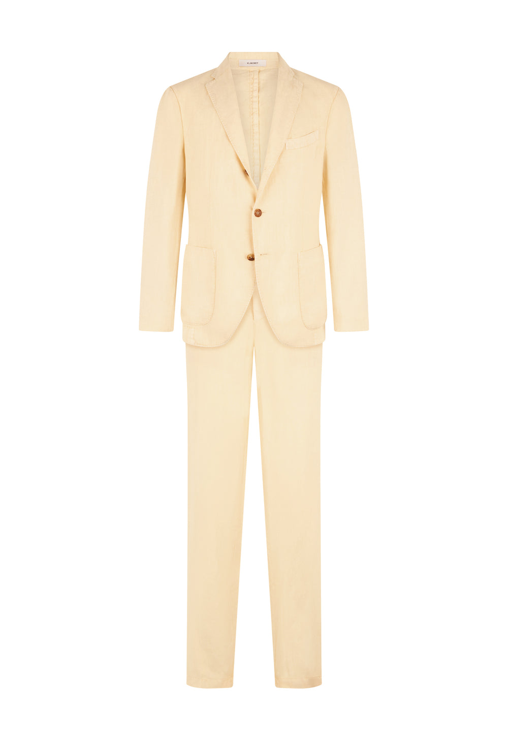 Abito K-Jacket in lino Tinto Terra giallo pastello