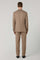 Abito K-Jacket in lana stretch beige con chiusura a tre bottoni