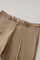 Abito K-Jacket in lana stretch beige con chiusura a tre bottoni