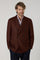 Cinnamon Hopsack Wool double-breasted K-Jacket