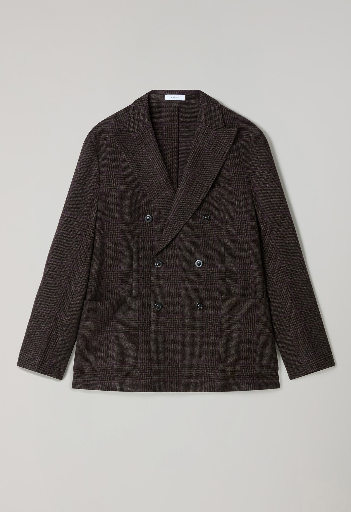 Brown Virgin wool and cashmere K-Jacket