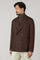 Brown Silk Cashmere blend double-breasted K-Jacket