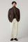Brown Silk Cashmere blend double-breasted K-Jacket