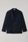 Blue Wool Cashmere Prince of Wales double-breasted K-Jacket