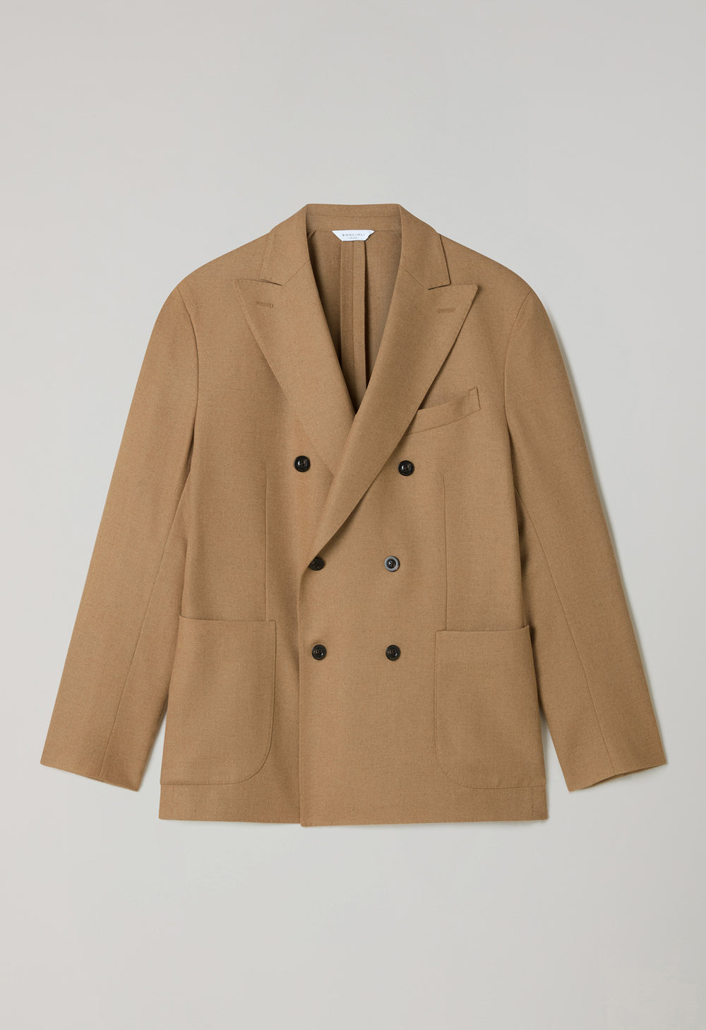 Camel Flannel double-breasted K-Jacket
