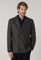 K-Jacket doppiopetto in lana e cashmere pied-de-poule marrone