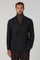 Dark Grey Washed Flannel double-breasted K-Jacket