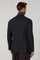 Dark Grey Washed Flannel double-breasted K-Jacket