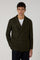 K-Jacket doppiopetto in lana a quadri tinta in capo verde
