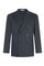 Blue Cotton Linen Twill Double-Breasted K-Jacket
