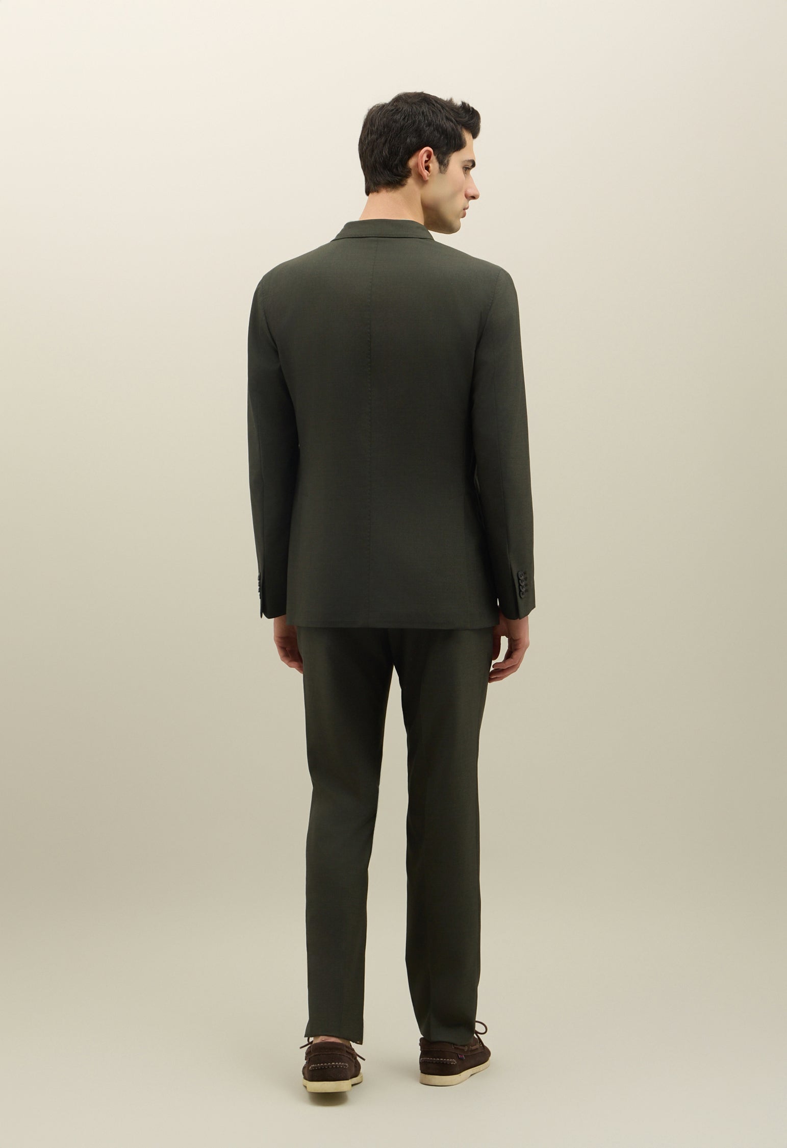 Abito K-Jacket in lana e seta luxury verde