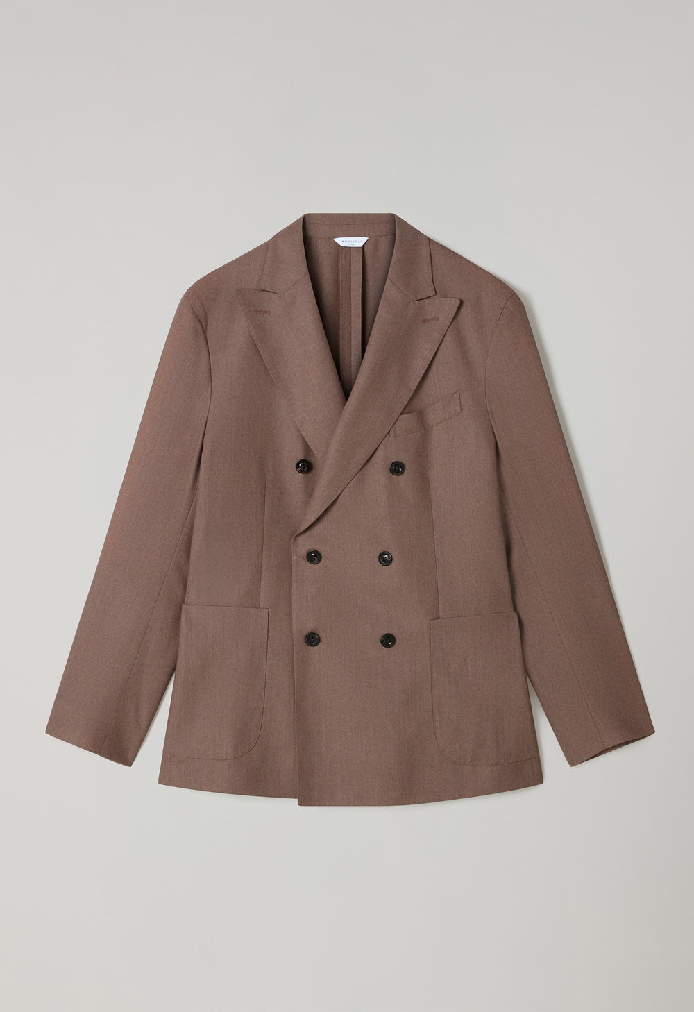 Mauve Superlight Flannel double-breasted K-Suit