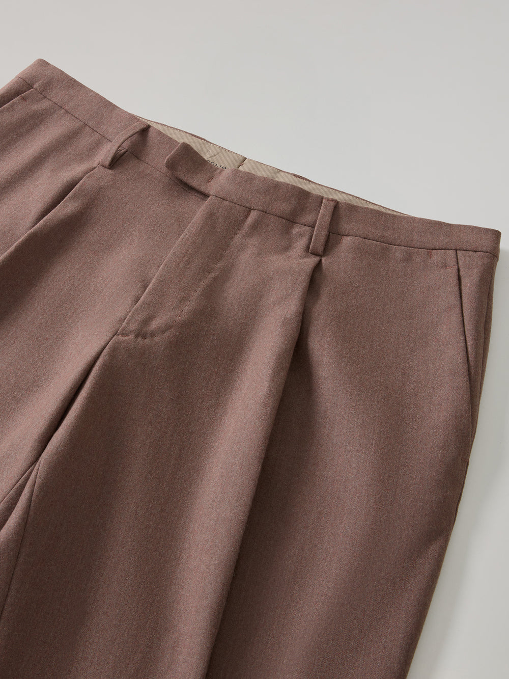 Mauve Superlight Flannel double-breasted K-Suit