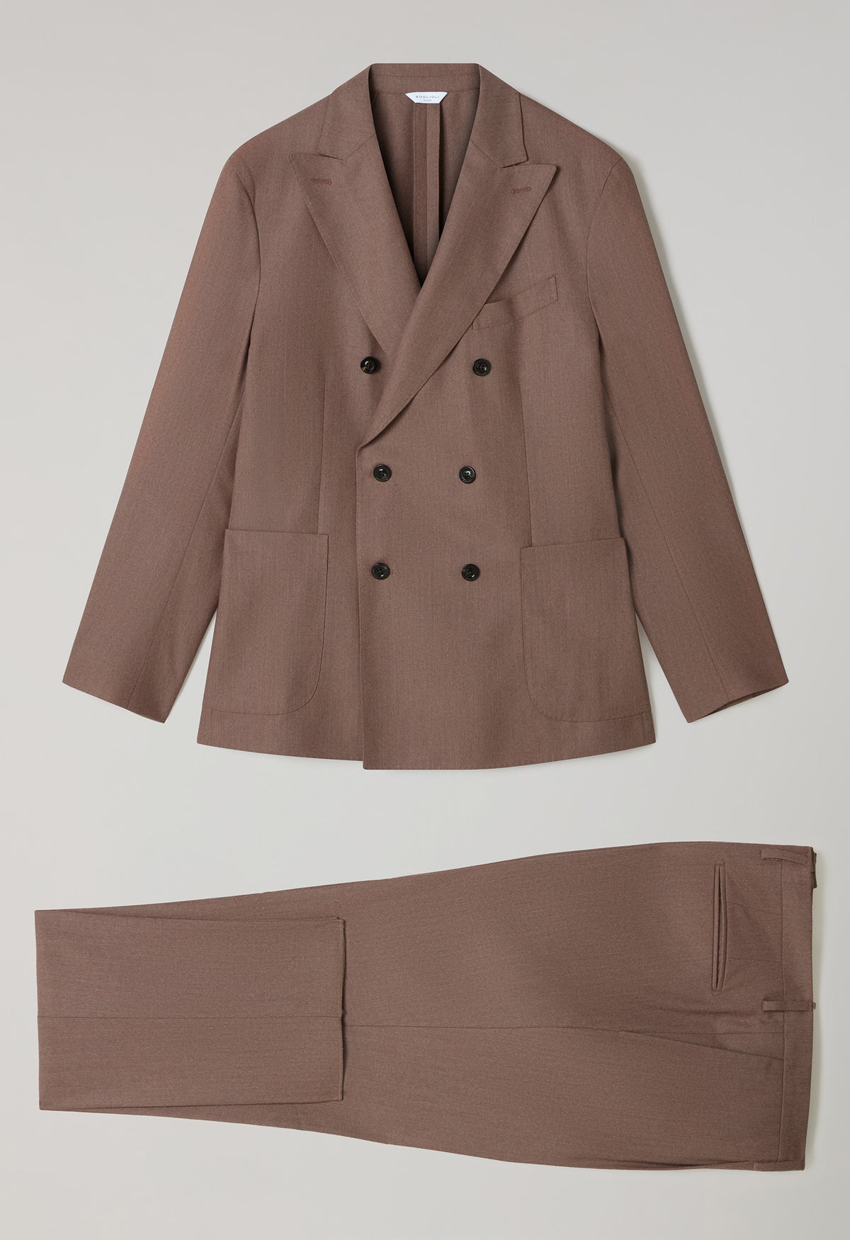 Abito K-Jacket doppiopetto in flanella superlight malva