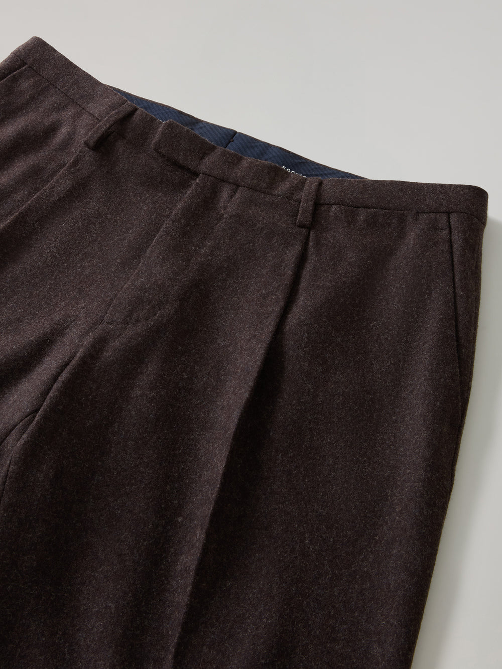 Brown Washed Flannel double-breasted K-Suit