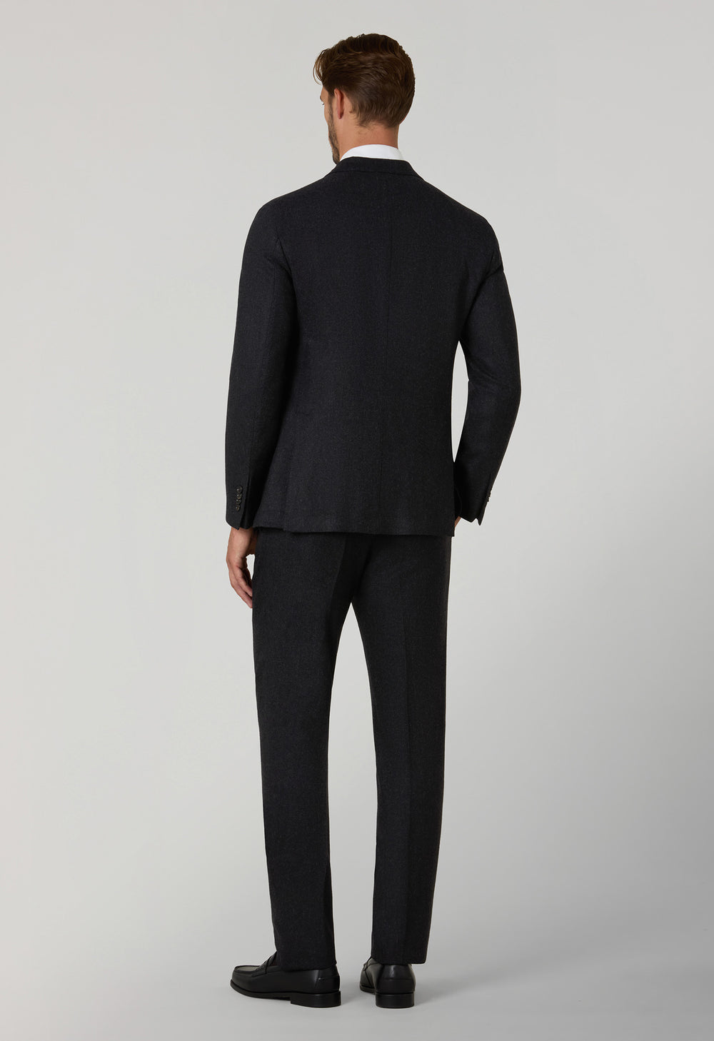 Dark Green Washed Flannel double-breasted K-Suit