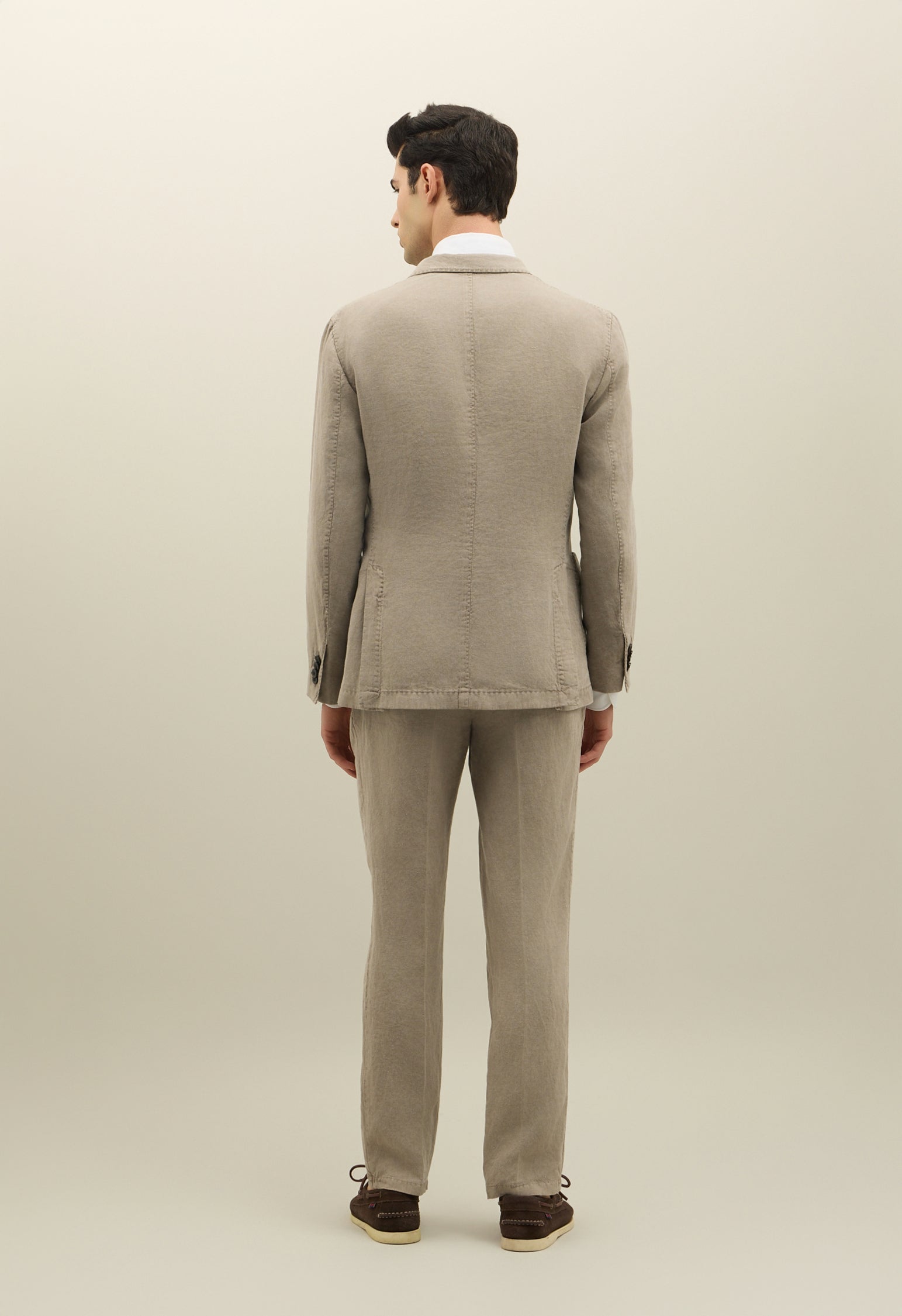 Abito K-Jacket doppiopetto in lino Tinto Terra beige