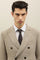 Beige Tinto Terra Linen double-breasted K-Suit