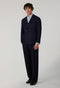 Abito K-Jacket in lana leggera a nido d'ape blu