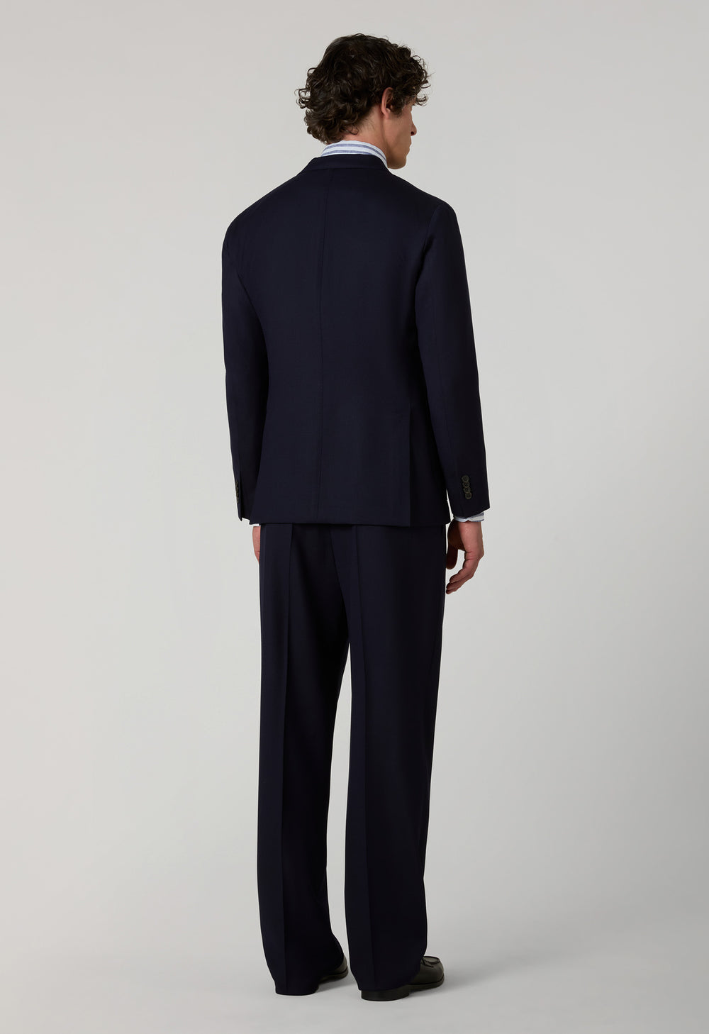 Abito K-Jacket in lana leggera a nido d'ape blu
