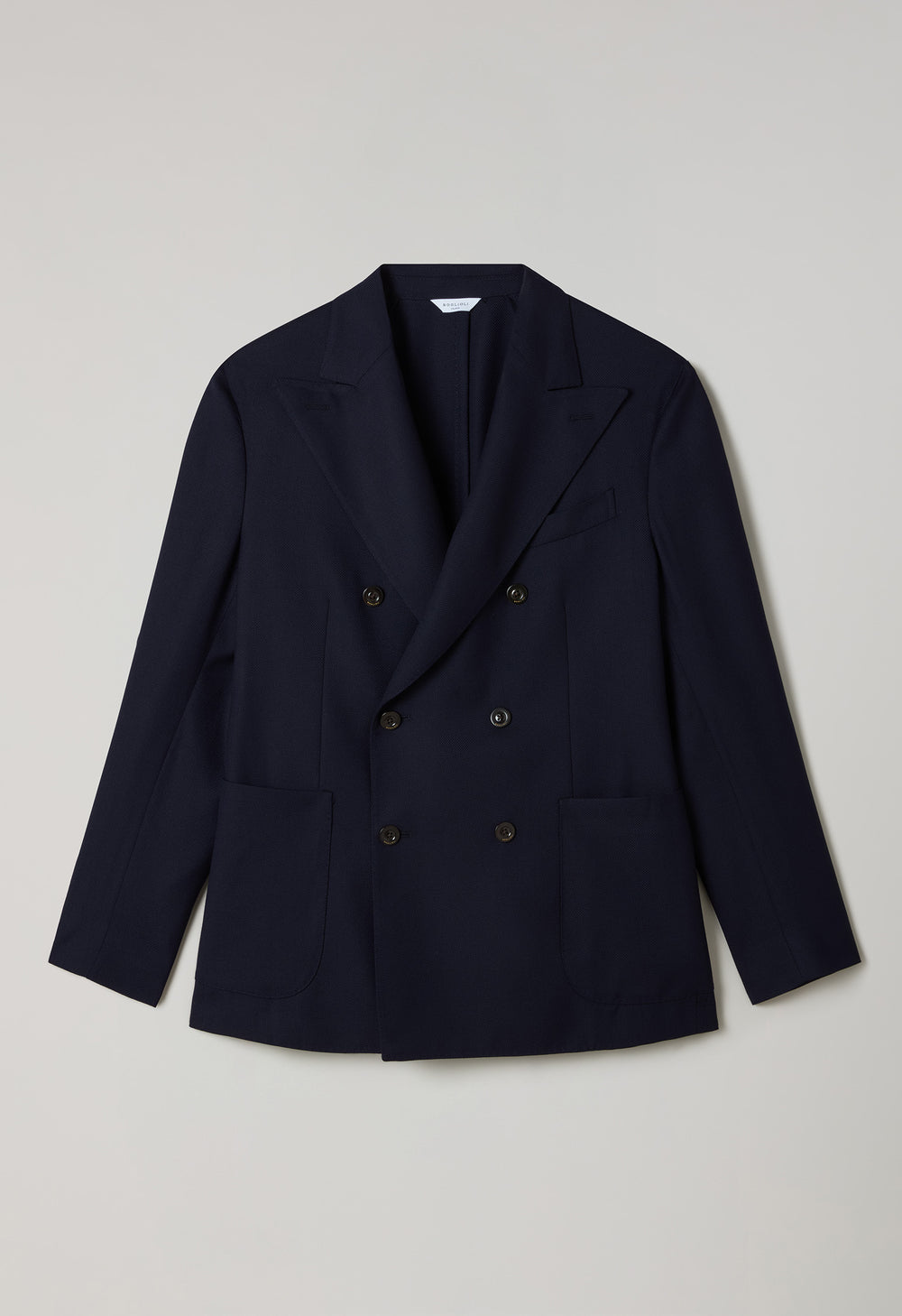 Abito K-Jacket in lana leggera a nido d'ape blu