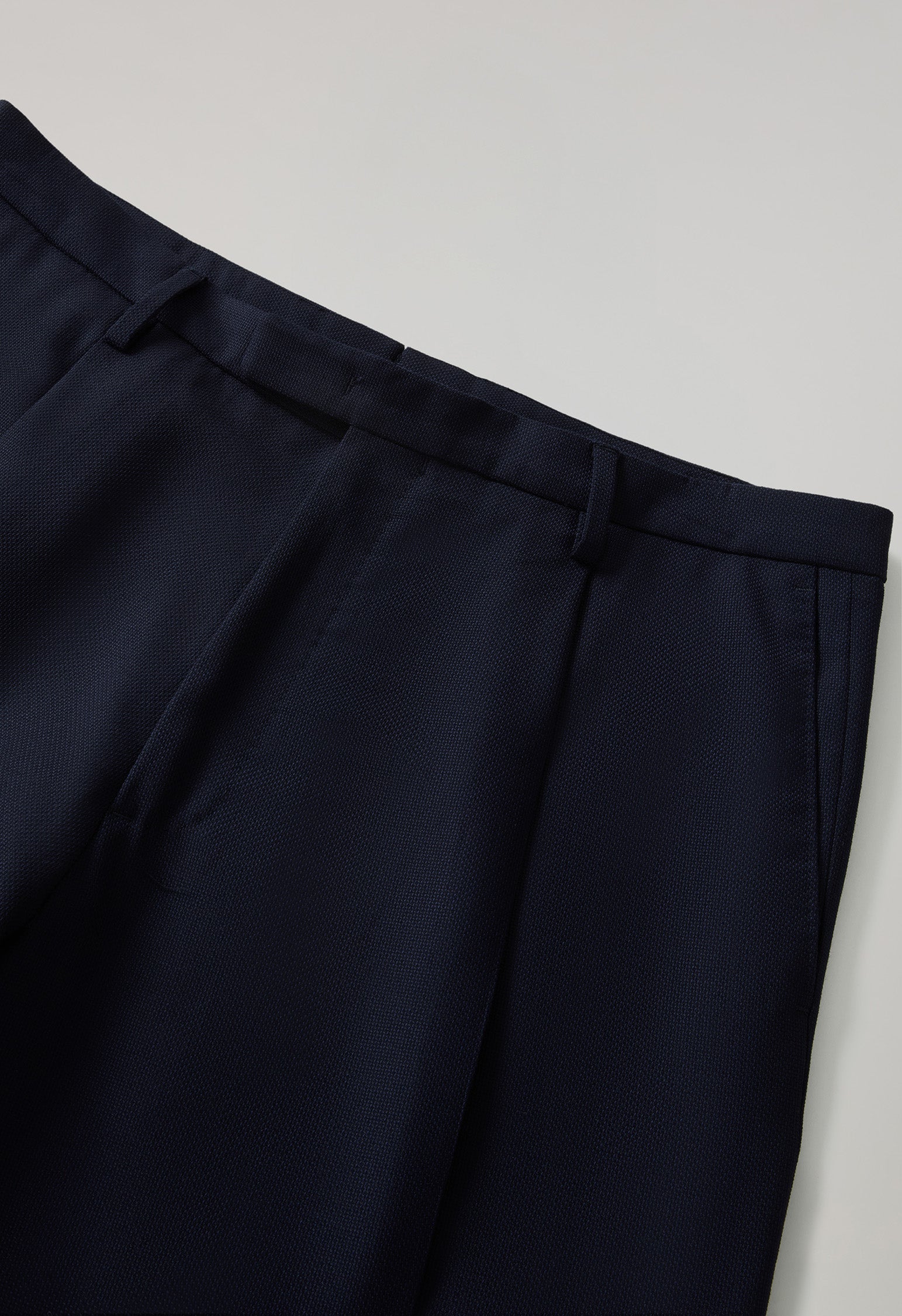 Abito K-Jacket in lana leggera a nido d'ape blu