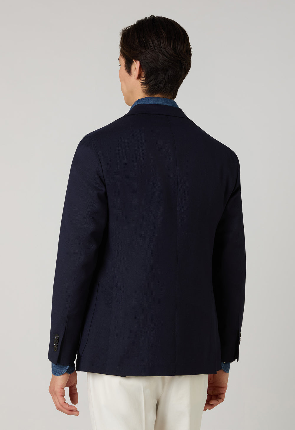 Blue Light Wool Honeycomb K-Jacket