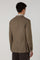 K-Jacket  in lana tinta in capo marrone