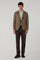 K-Jacket  in lana tinta in capo marrone