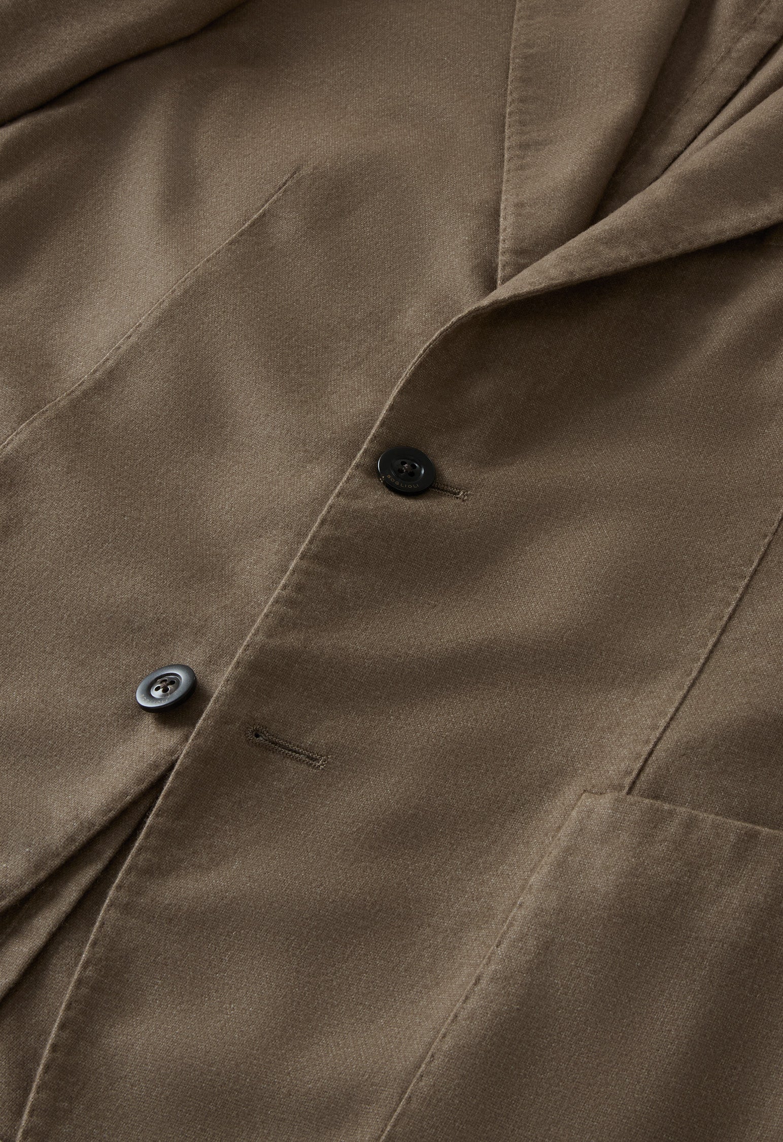 K-Jacket  in lana tinta in capo marrone