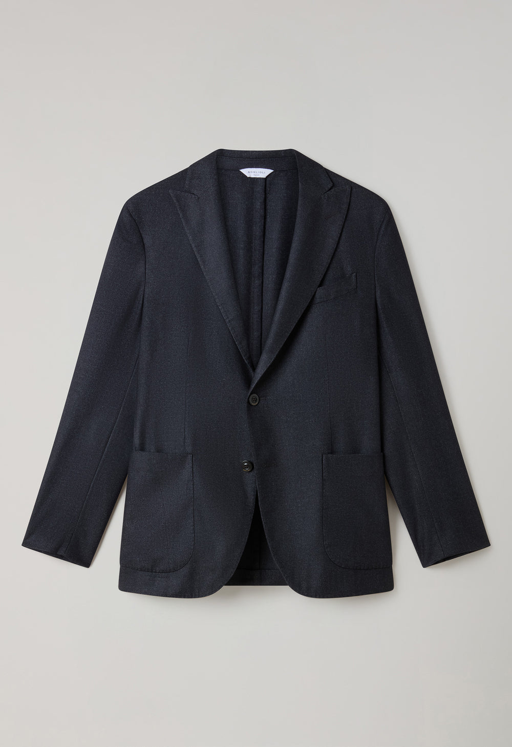 Dark Grey Garment Dyed Wool K-Jacket 