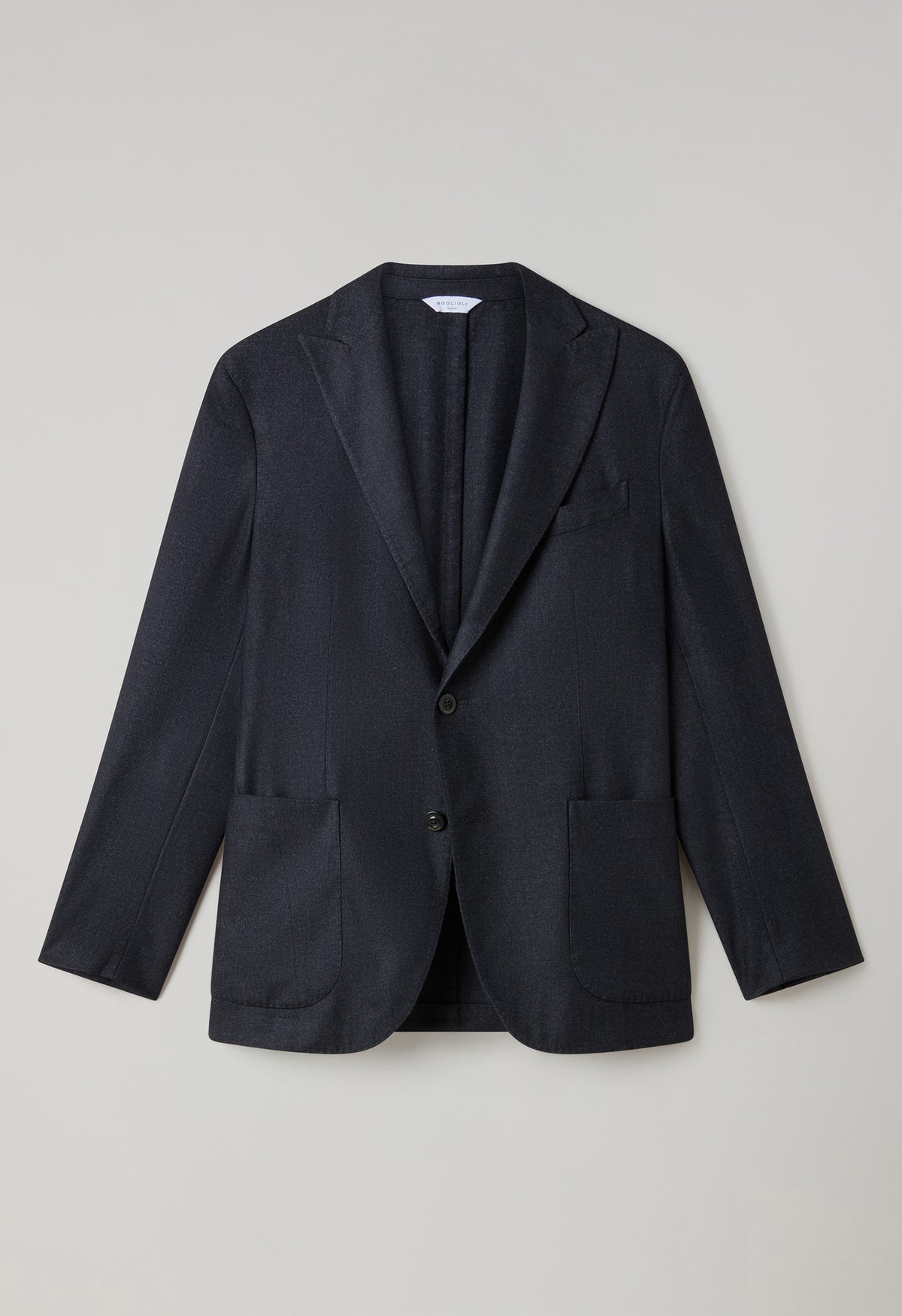 Dark Grey Garment Dyed Wool K-Jacket 