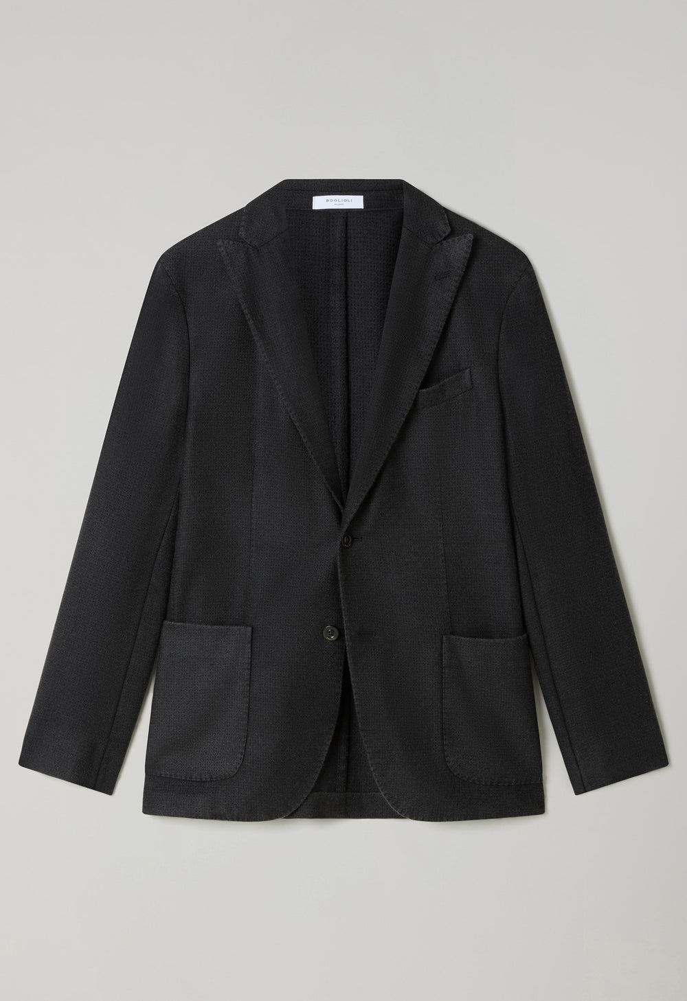Black Garment Dyed Cashmere K-Jacket