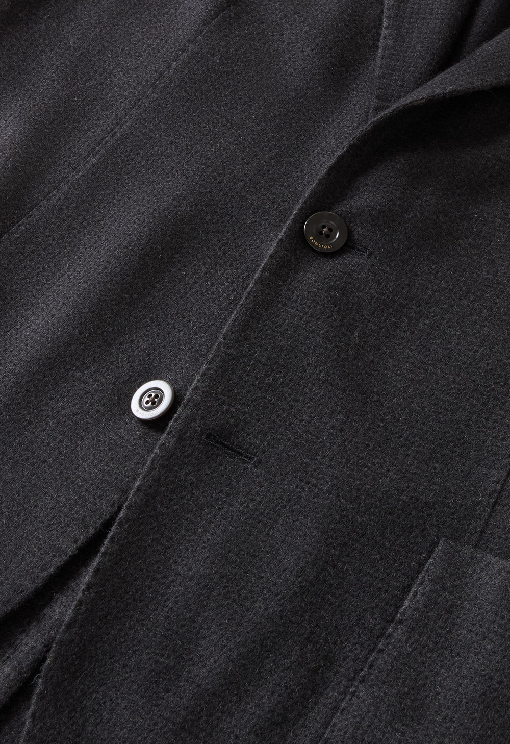 Black Garment Dyed Cashmere K-Jacket