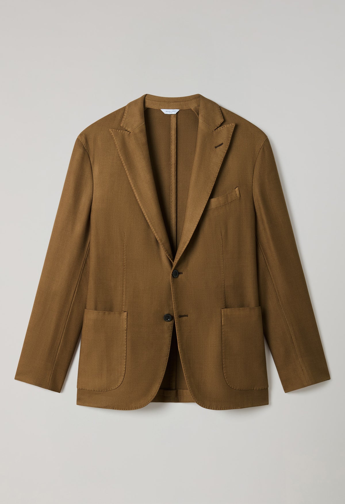 Camel Garment Dyed twill High Performance Wool K-Jacket