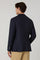Dark Blue Garment Dyed High Performance Wool K-Jacket