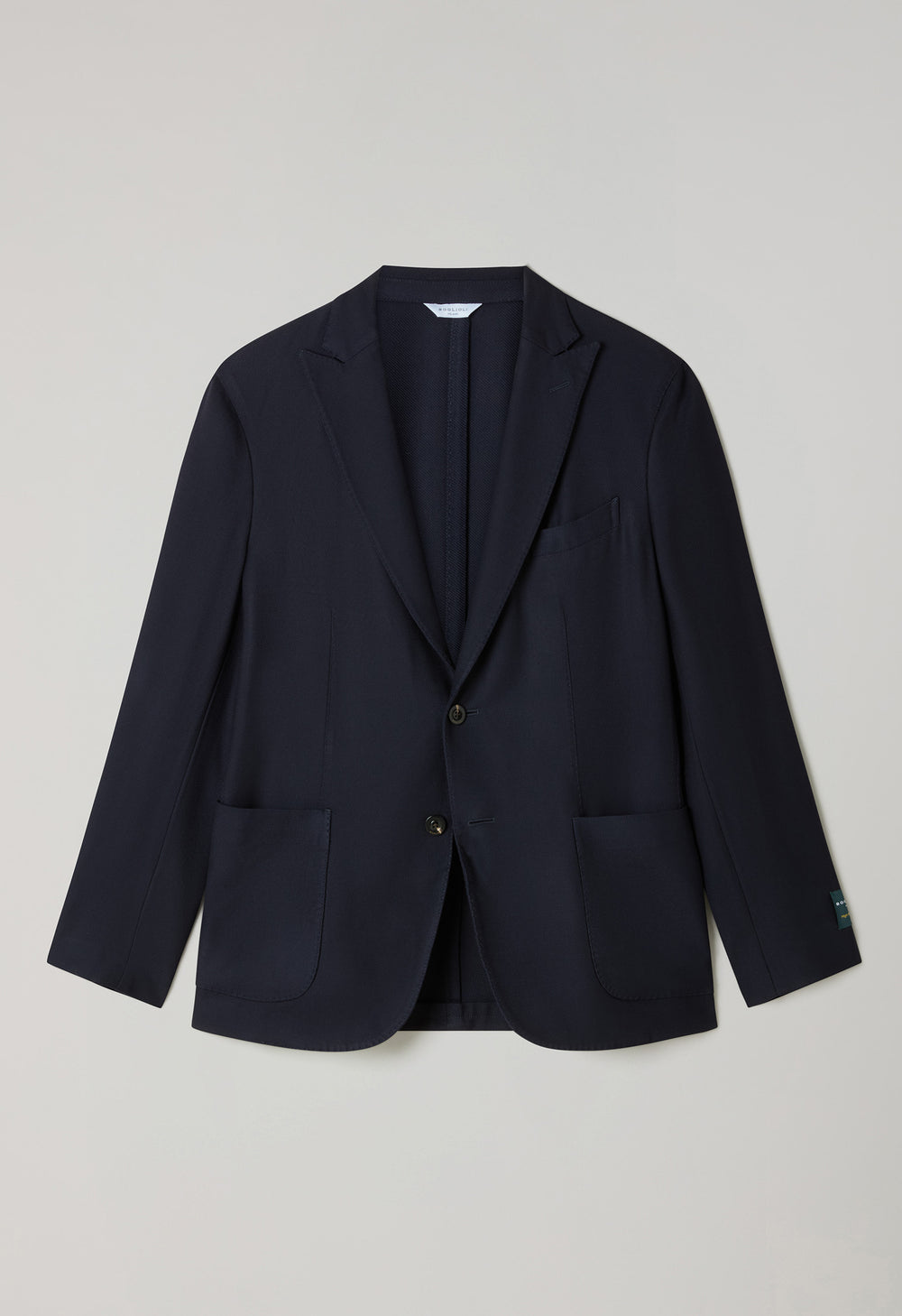 Dark Blue Garment Dyed High Performance Wool K-Jacket