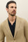 Beige Garment Dyed Wool Honeycomb K-Jacket