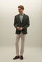 Green Cotton Linen satin K-Jacket