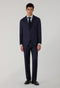 Abito K-Jacket in lana 14-Micron e seta blu