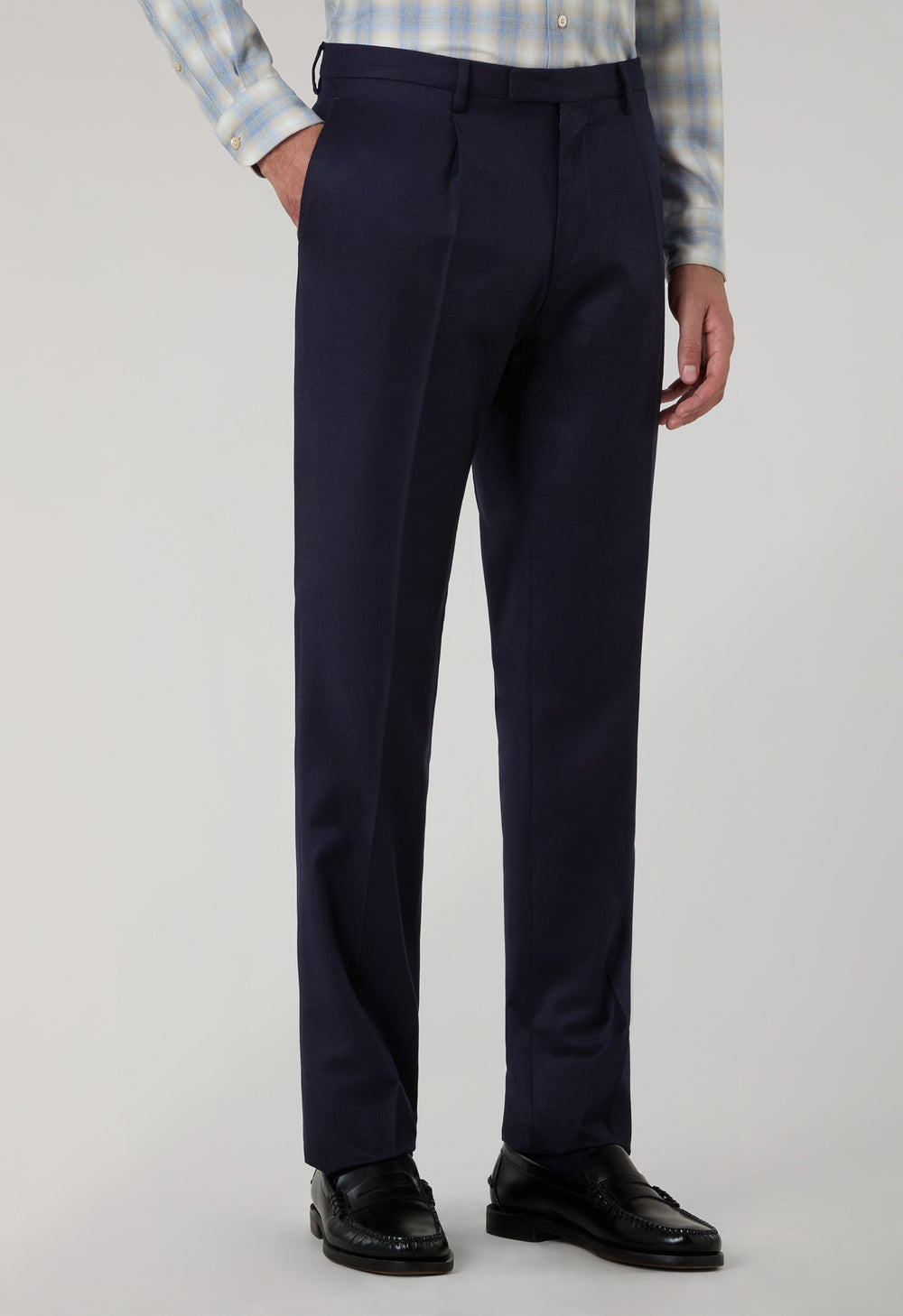 Abito K-Jacket in lana 14-Micron e seta blu