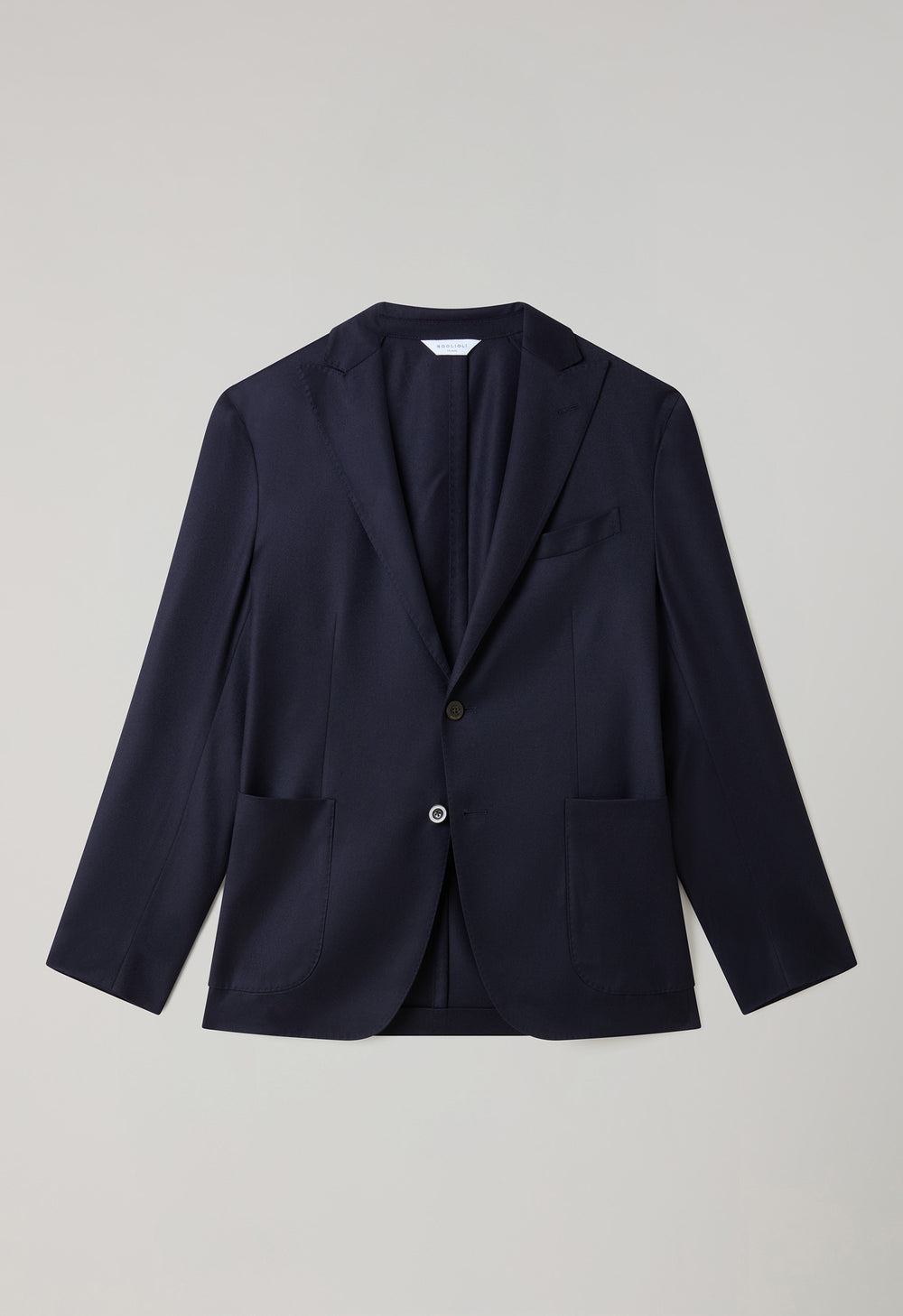 Abito K-Jacket in lana 14-Micron e seta blu