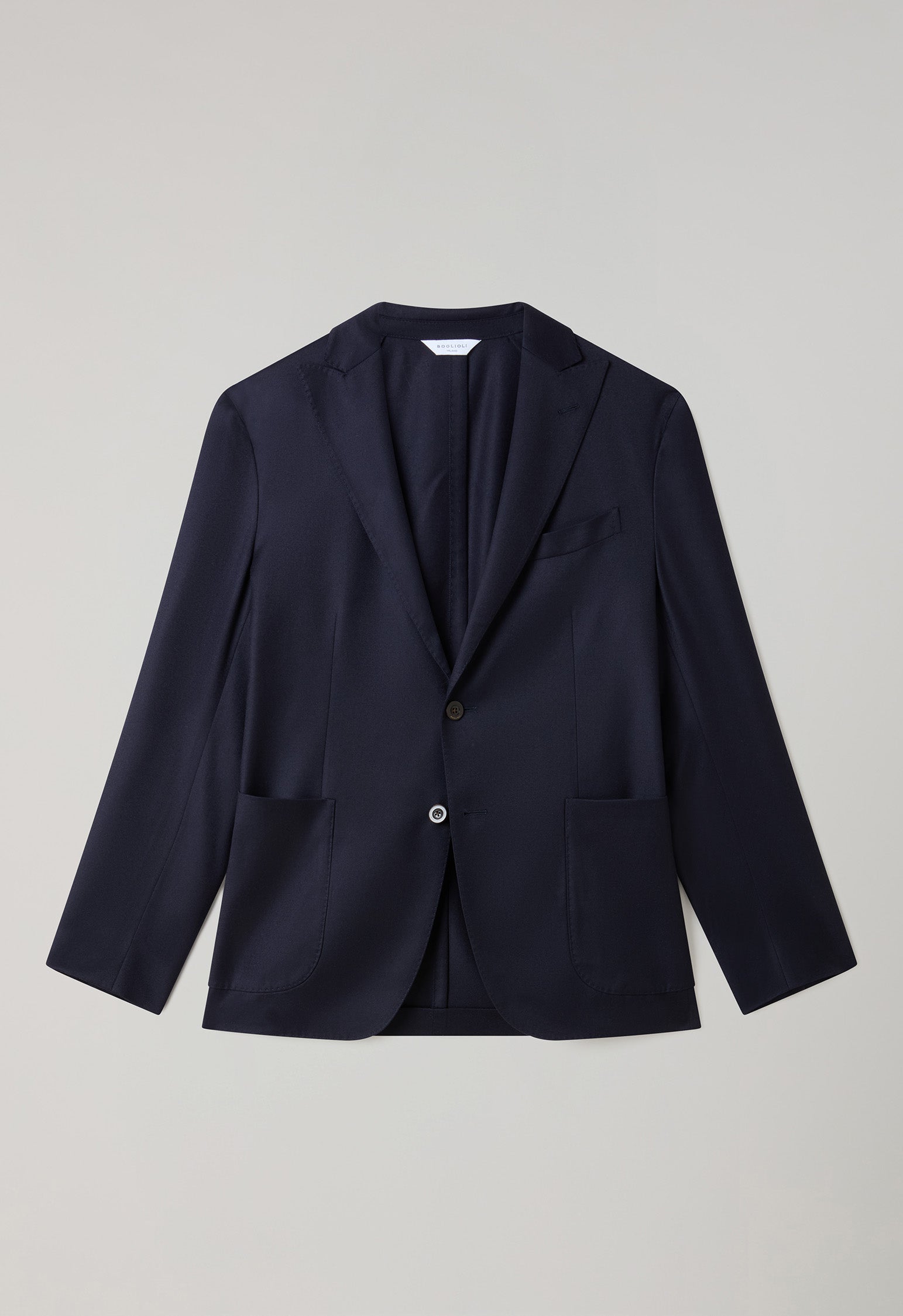 Abito K-Jacket in lana 14-Micron e seta blu