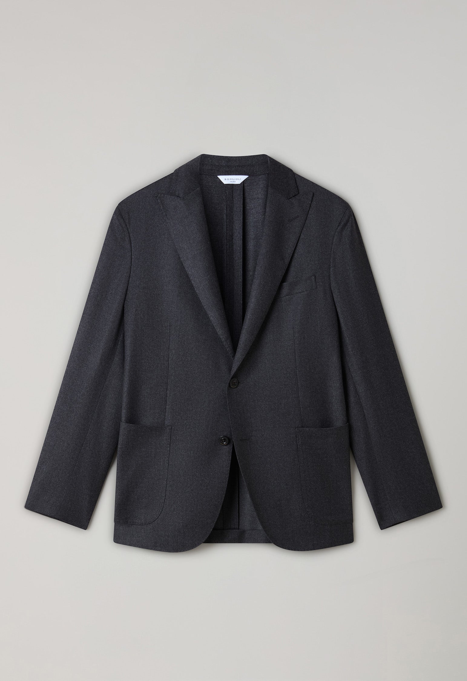 Dark Grey 14-Micron Wool Silk K-Suit 